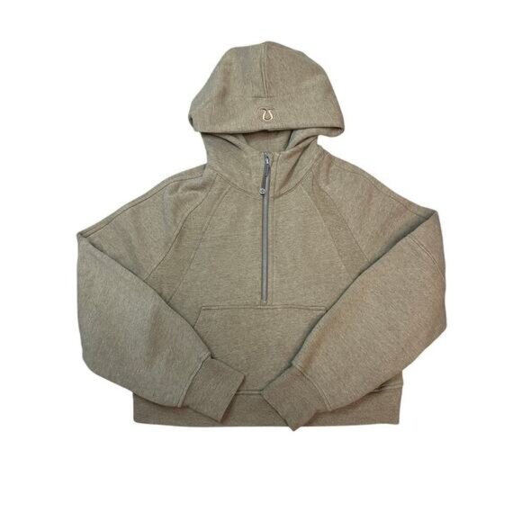 Lululemon Scuba Oversized Half-Zip Hoodie HEATHERED ALLSPICE XS/S - Picture 1 of 5